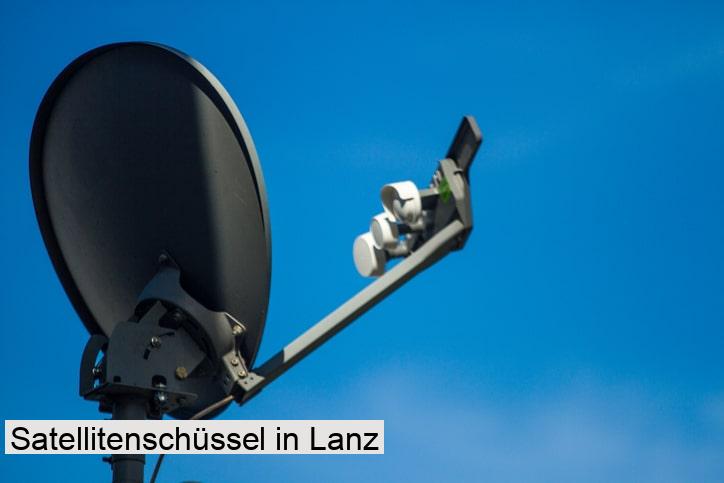 Satellitenschüssel in Lanz